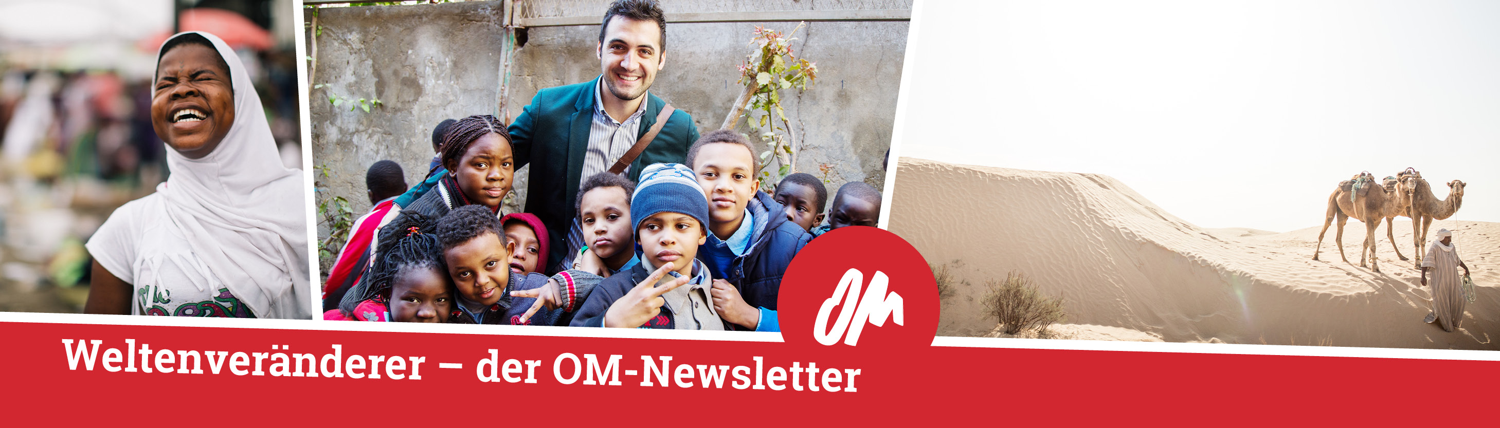 Freudige Menschen – Einladung den OM-Newsletter #Weltenveränderer zu abonnieren