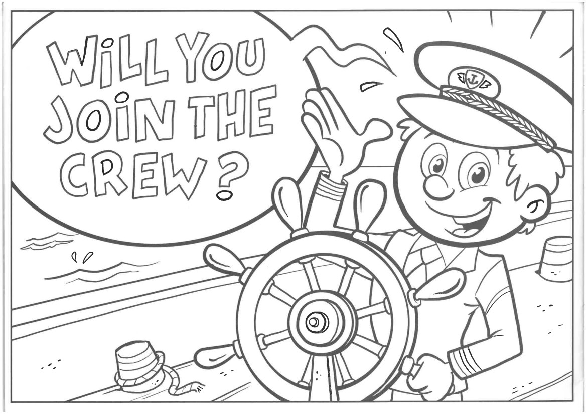 Join Crew Colouring Page