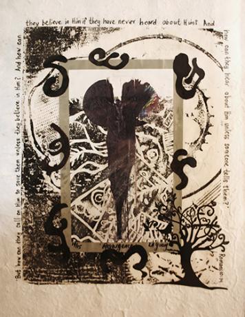 Collage inspired by the deaf in Algeria