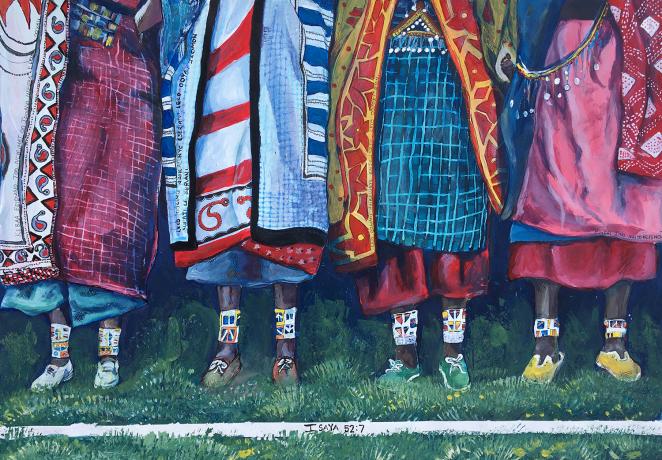 Painting of Kenyan women