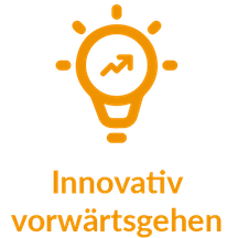 Logo zum Wert Innovativ vorwärtsgehen