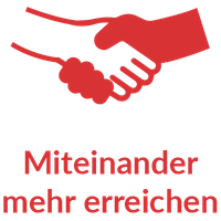 Logo zum Wert Miteinander mehr erreichen
