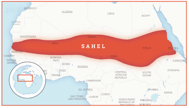 Sahel map
