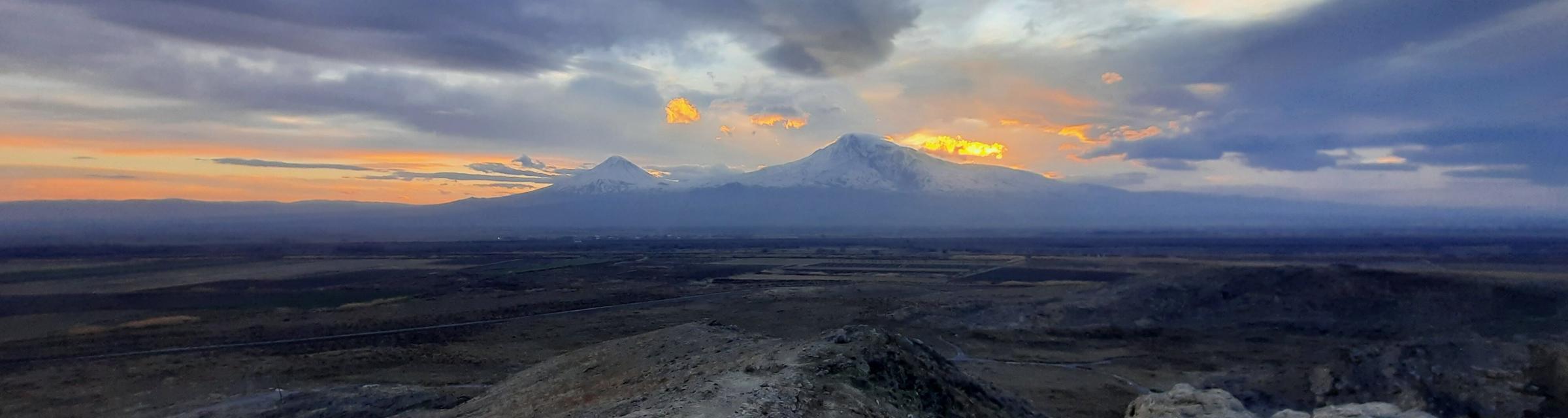 sunset over Mount Ararat