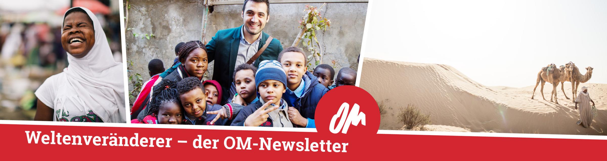 Freudige Menschen – Einladung den OM-Newsletter #Weltenveränderer zu abonnieren