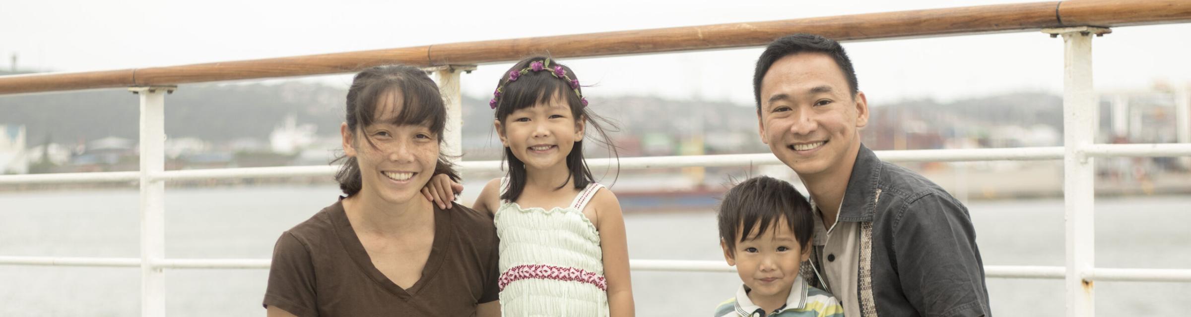 Willy and Sharon served on board Logos Hope together with their two young children