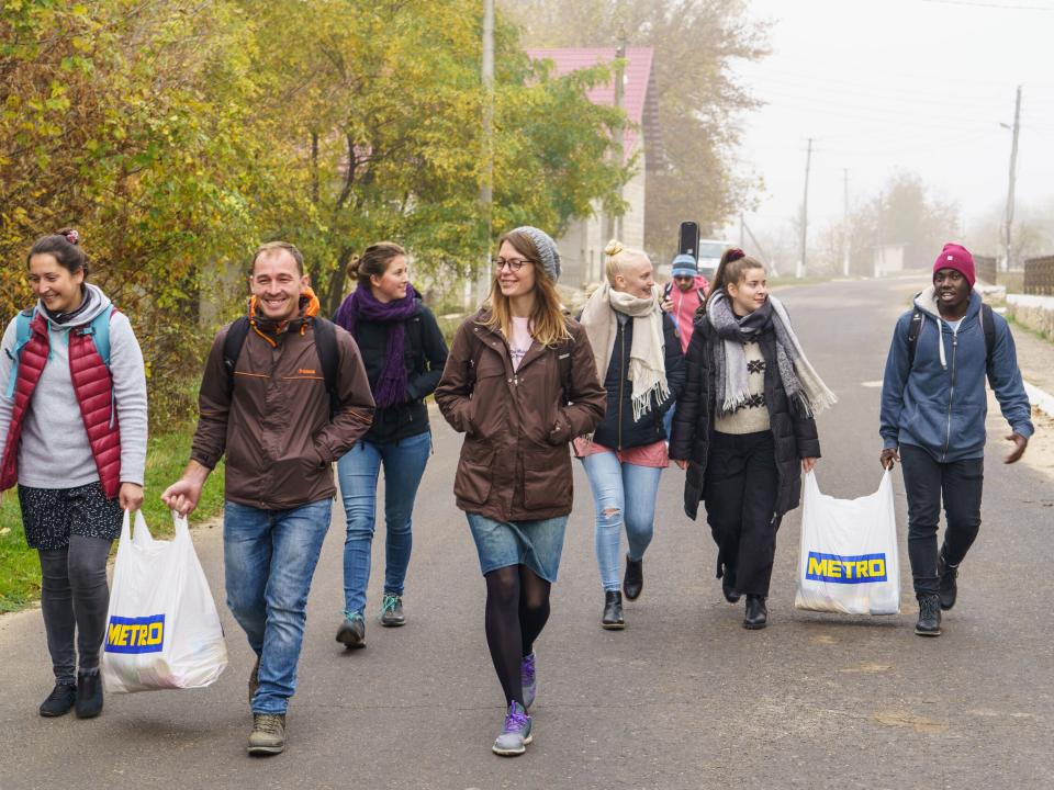 Outreach participants in Moldova