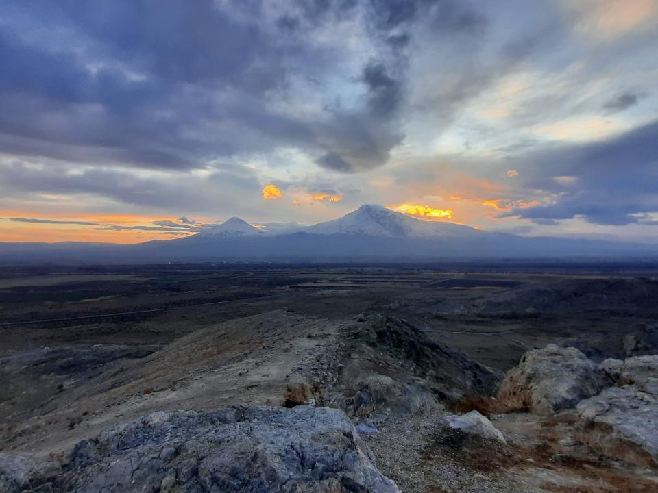 sunset over Mount Ararat