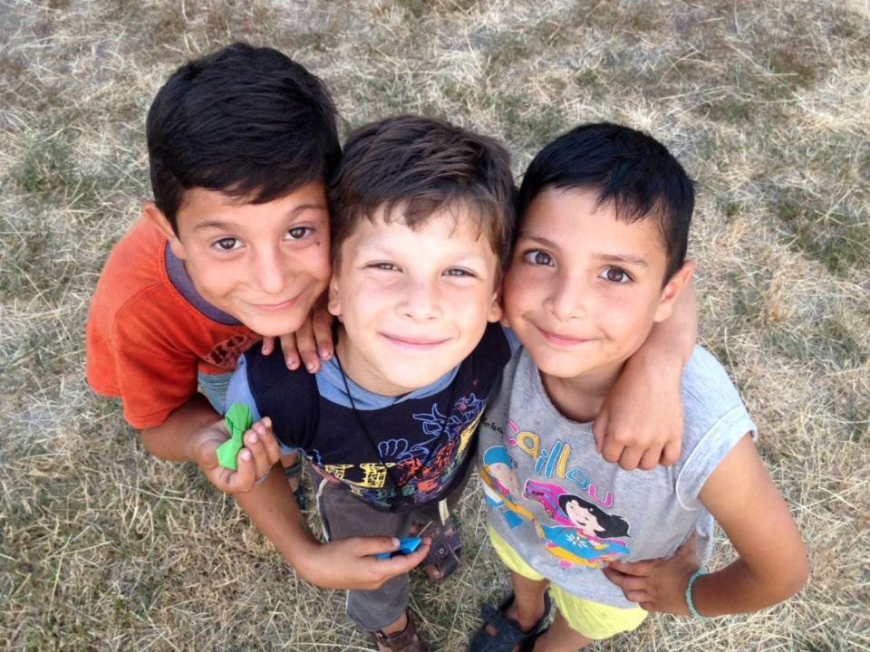 drei Freunde in Rumänien