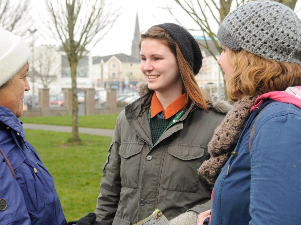 OM Ireland does street evangelism in Athlone.