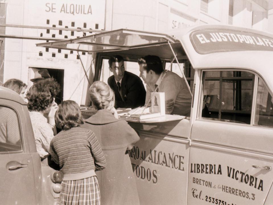 The book van was a creative way of distributing Christian literature in Spain in the early sixties.