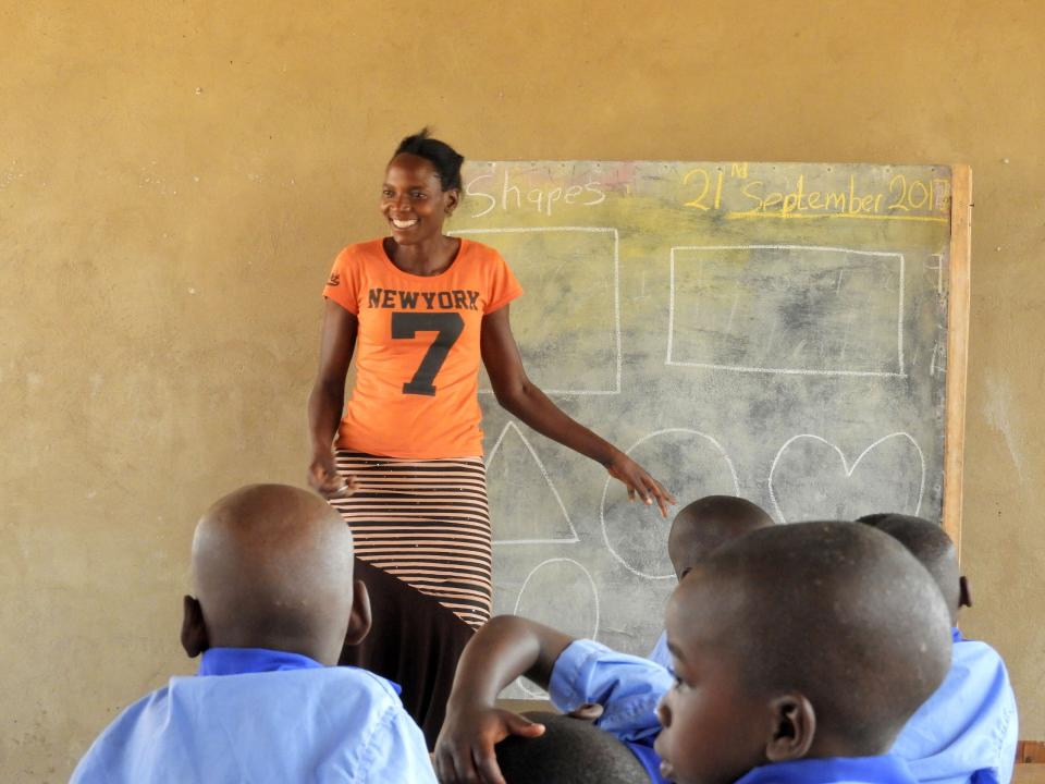 OMer Grace teaches at Good News II preschool in Nsumbu, Zambia.