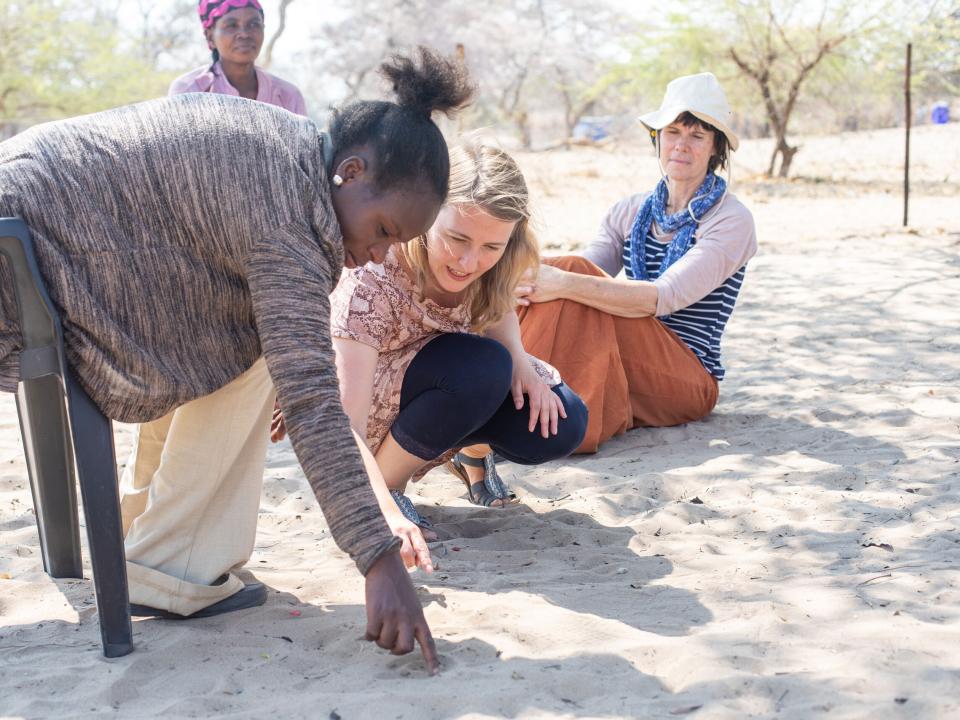 Manuela (centre) from Switzerland, participating in the Luke 24 Journey. The Luke 24 Journey is a month-long programme that focuses on hearing God’s voice and living by faith and obedience. With no set schedule, the group asks and trusts the Lord for dire