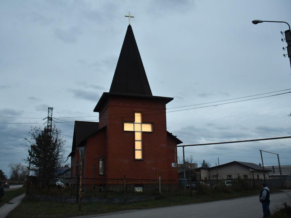 Evangelical church building in one of the Russian cities.