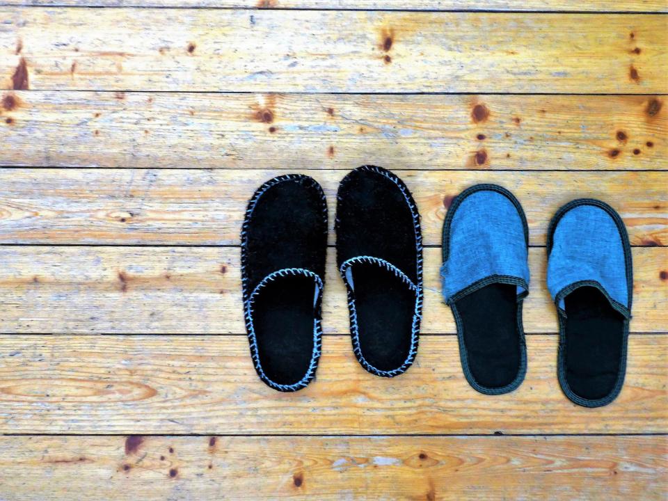A pair of Austrian house slippers. Photo by Inger.