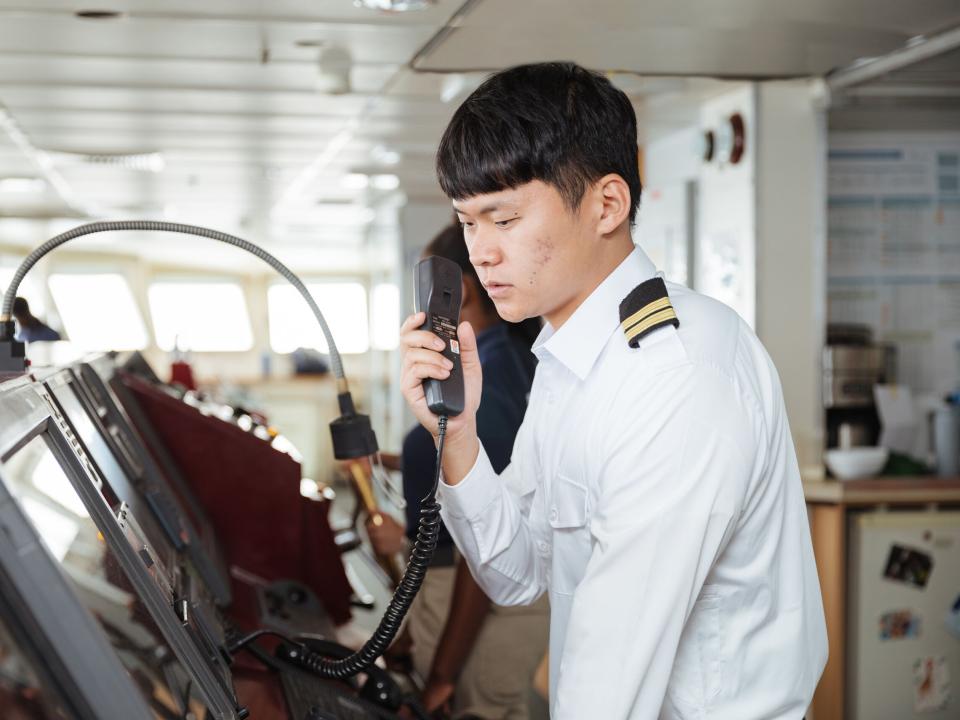 At Sea :: HanByeol Lee (South Korea) serves as second mate on board Logos Hope.