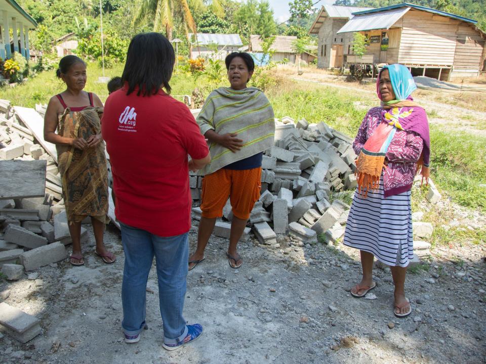 In 2018, an earthquake off the coast of Indonesia caused a tsunami that wreaked havoc on the coastline. The city of Palu was the worst hit. OM team members surveyed the affected areas to determine where they could best help. Photo by Ellyn Schellenberg.