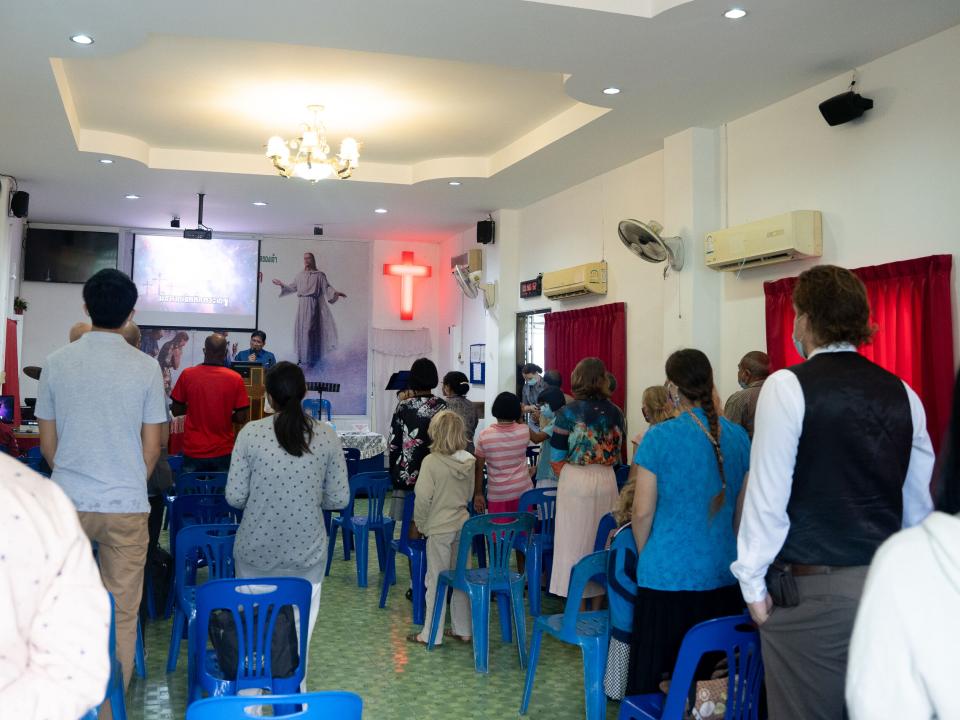 Local believers gather to worship at a Thai church in southern Thailand. Photo by RJ Rempel.