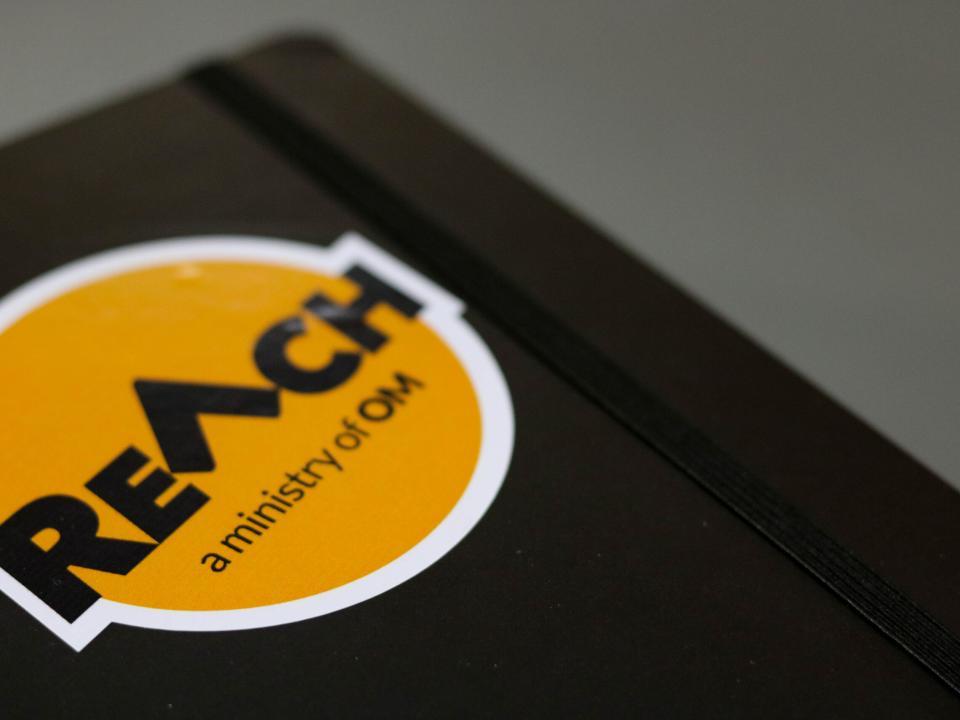 A REACH sticker got placed on a participants notebook in REACH in South Africa.