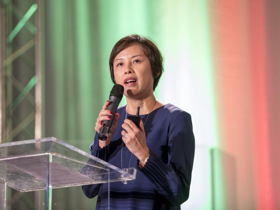 Su-Ling speaks at ILM 2018 in Johannesburg, South Africa.