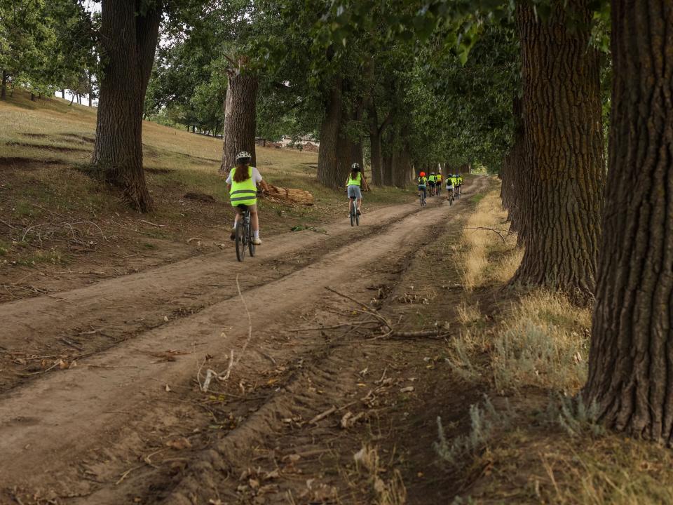 A group cycles from village to village to share the gospel. Photo by Jordan Wilkinson.