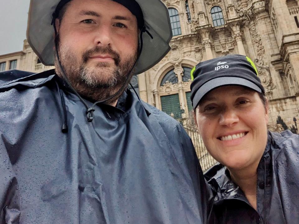 Jason and Carrie Noble (USA), working with OM in Spain