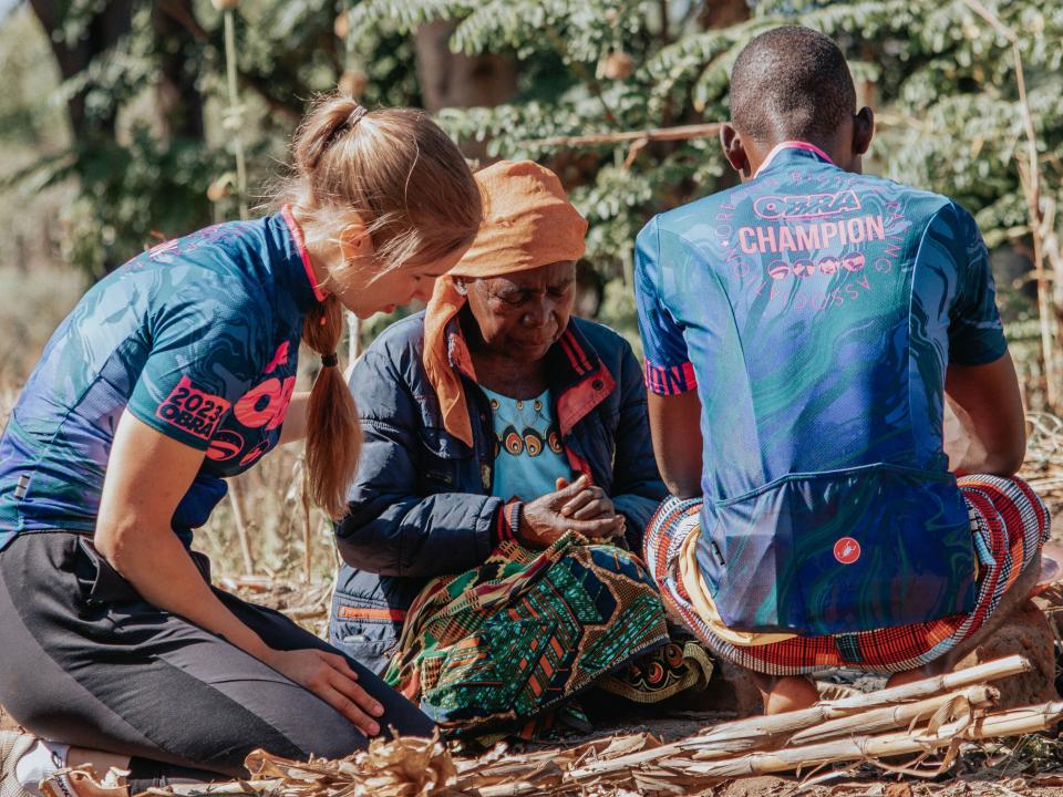 Ride to Transform Malawi outreach reaching out to Yao Muslim community. Photo by Chris Zuze