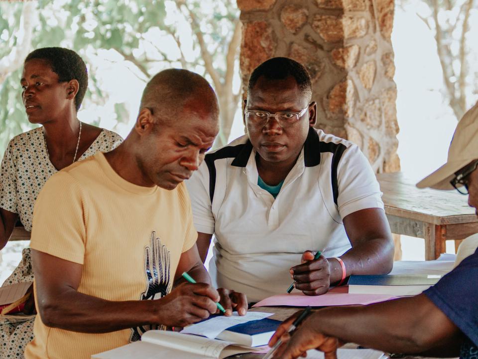 Training SHGs facilitators from different communities in Malawi. Photo by Chris Zuze