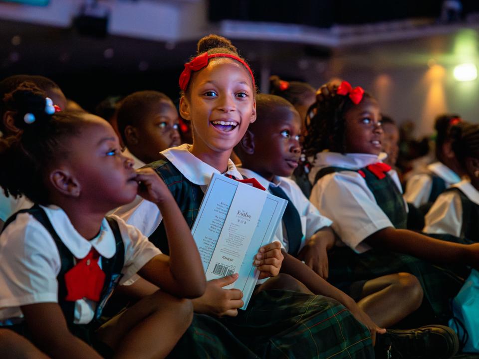 Nassau, Bahamas :: Children enjoying an event in the Hope Theatre on board.