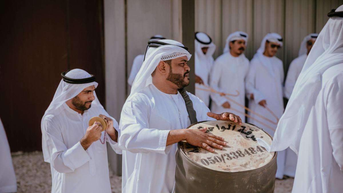 Abu Dhabi, UAE :: Local musicians perform for the official opening.