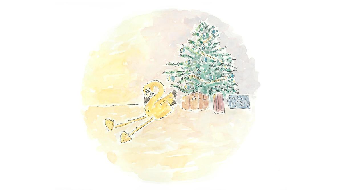 MediaWorks illustration for Christmas story
