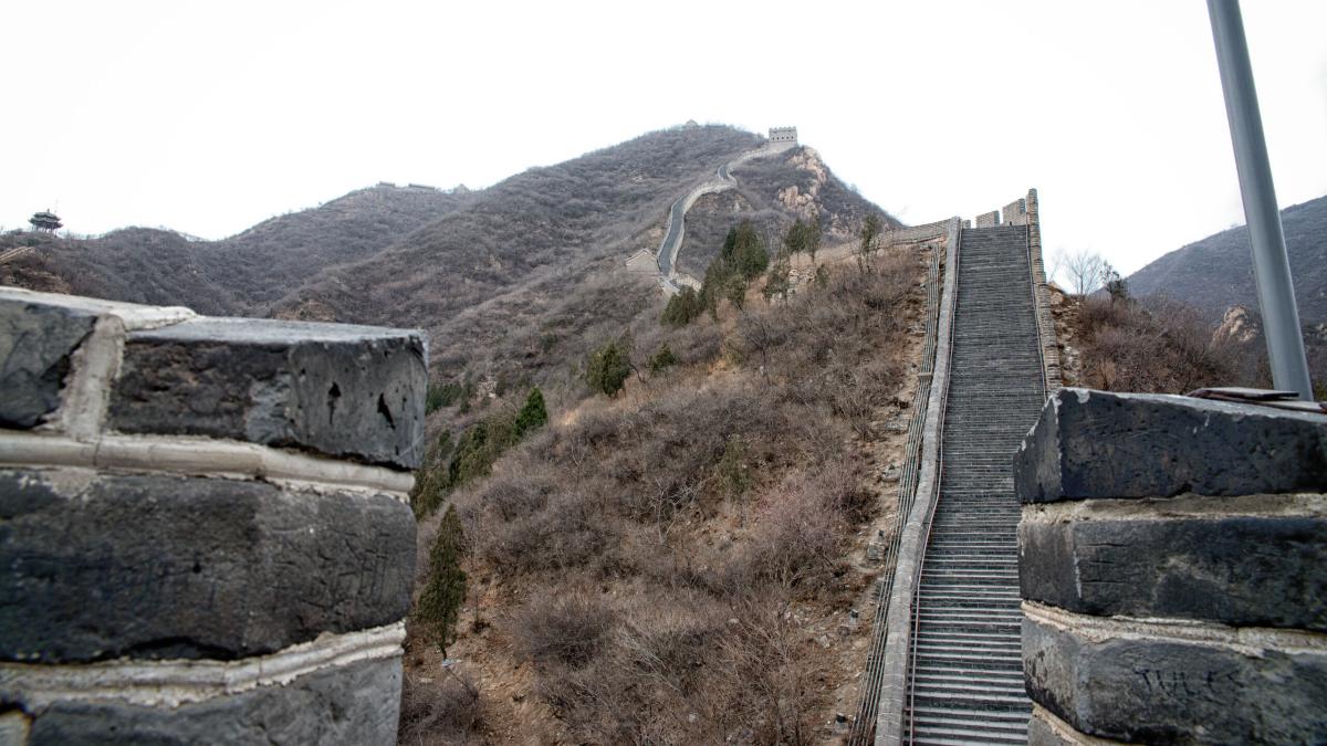 Great Wall of China, north of Beijing.