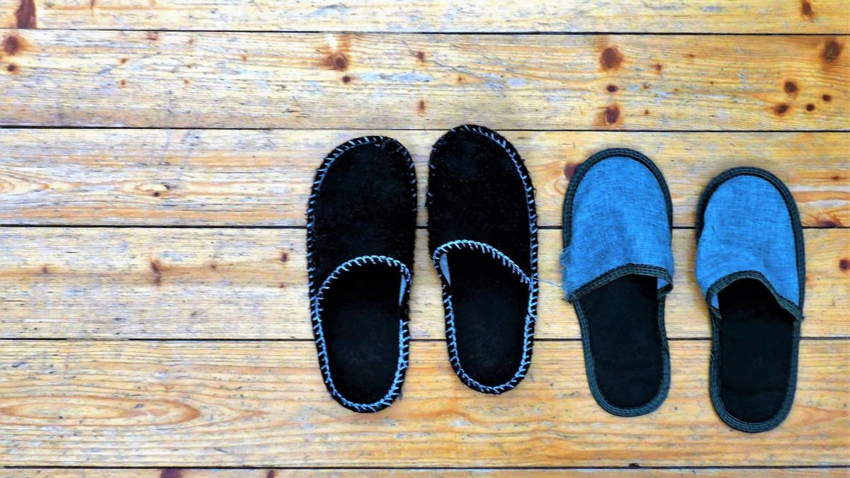 A pair of Austrian house slippers. Photo by Inger.