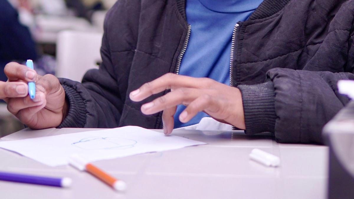 A teenager at TeenStreet Pakistan.