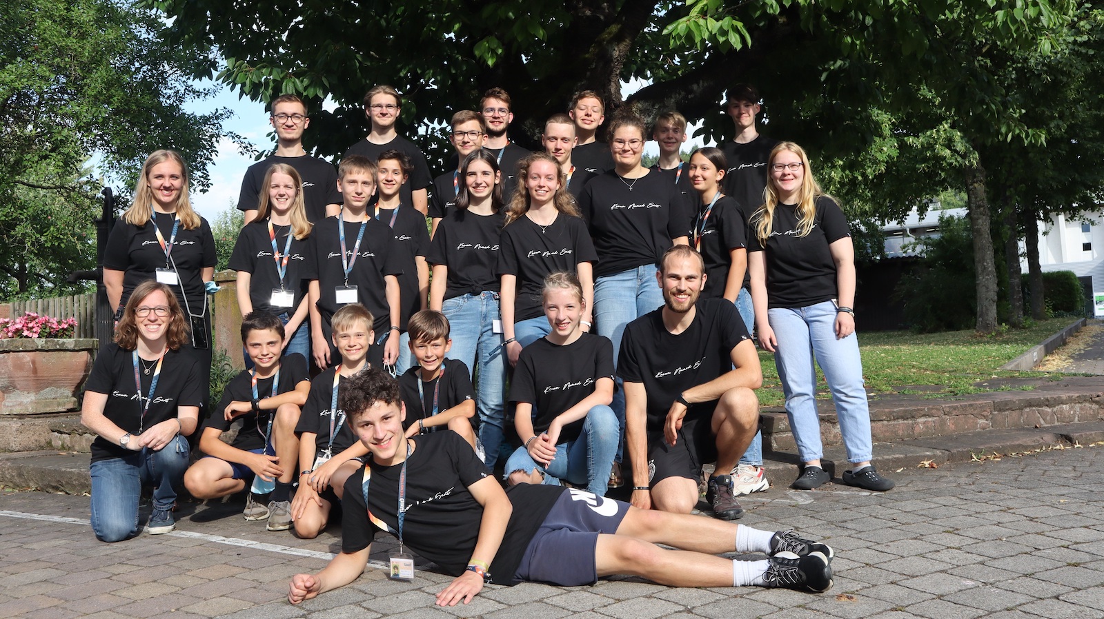 Die Teilnehmer und Mitarbeiter von TeenStreet in Mosbach