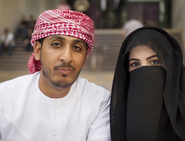 Ein arabisches Ehepaar