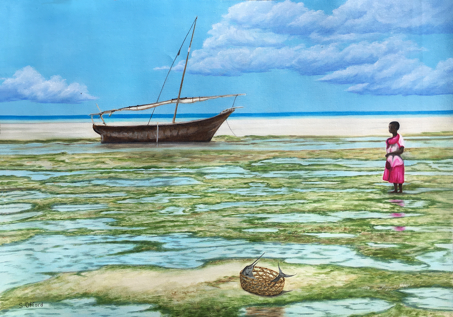 Zanzibar Seascape by Sharon Offord